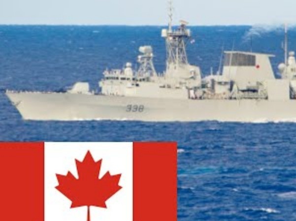 RCN FRIGATE HMCS Winnipeg Live Fire Exercise.  RIMPAC 22 Image