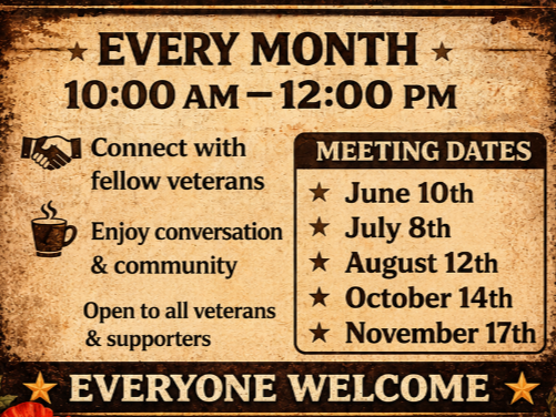 Vets Social Monthly Meeting Image