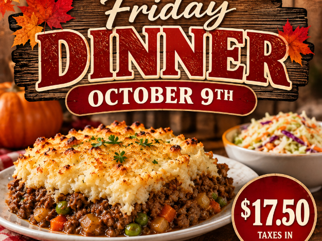 Friday Oct 9th Dinner Image